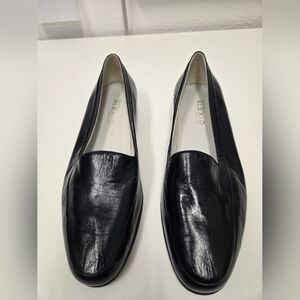 Black Leather Loafers for Men